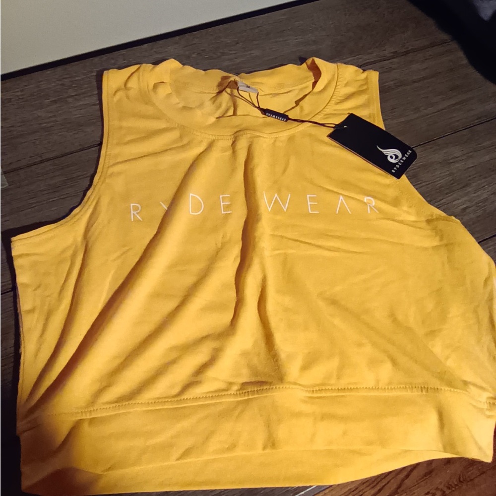 Ryderwear Yellow Women's Crop Top